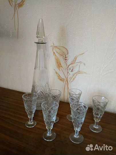 Графин/штоф хрустальный