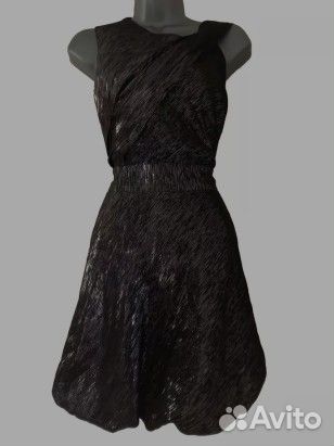 Вечернее блестящее платье серебро Англия р.46-48