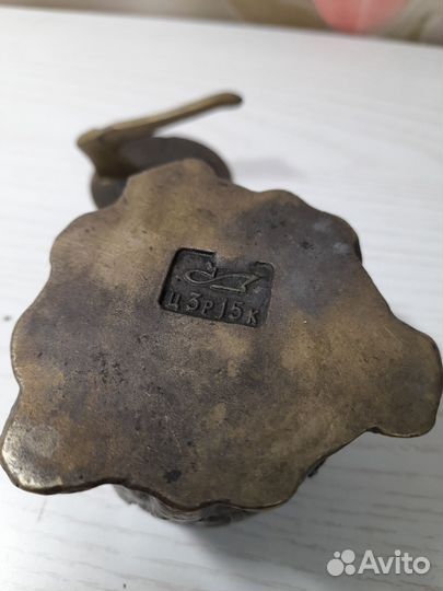 Пепельница СССР бронза