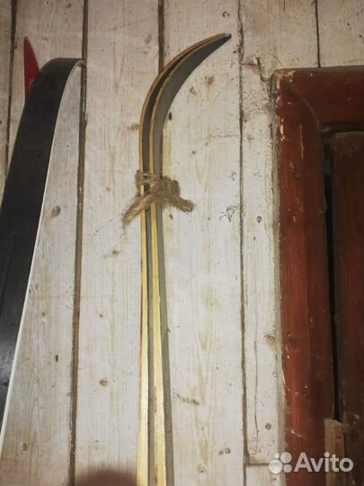 Лыжи деревянные (для высоких) Быстрица СССР без кр
