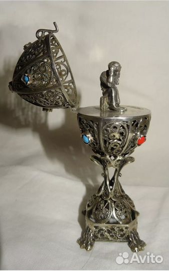 Пасхальное яйцо (1873г., серебро)