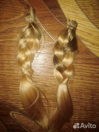 Волосы для наращивания, крашеные, примерно 21см