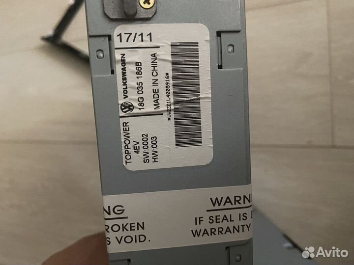 Магнитола rcd 030 (VW polo sedan)