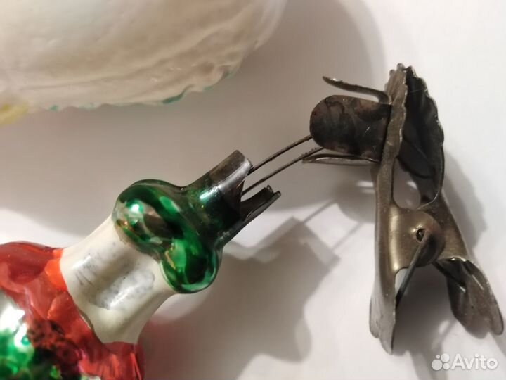 Елочные игрушки на прищепке СССР