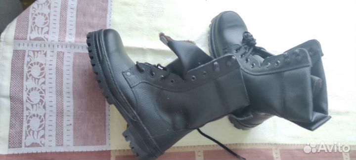 Кирзовые сапоги на меху