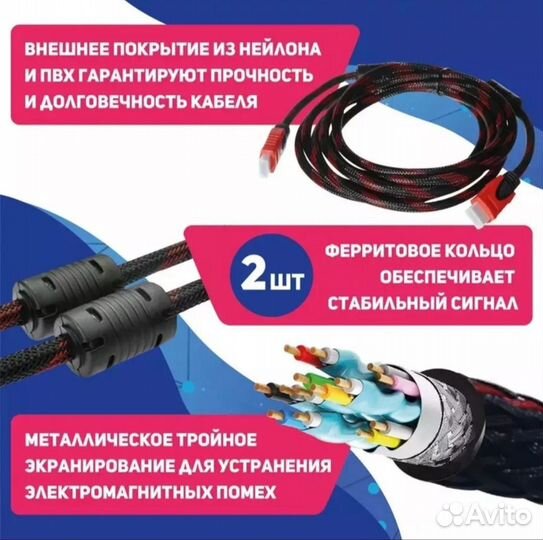 Кабель hdmi 2,0 1,5 метра