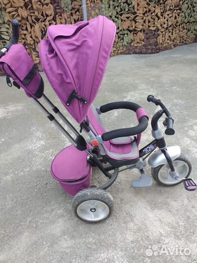 Велосипед коляска с ручкой