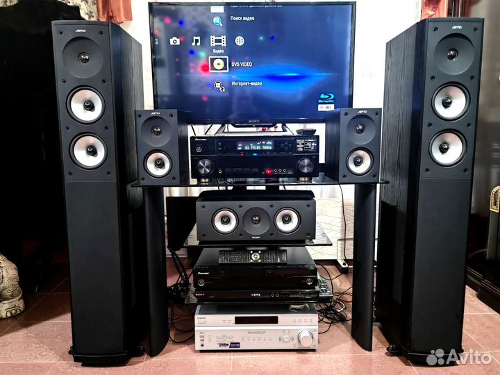Акустика jamo S626, ресивер pioneer 920