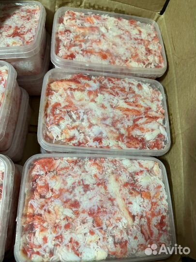 Салатное мясо Камчатского краба