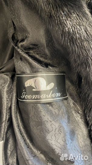 Шуба норковая с капюшоном автоледи