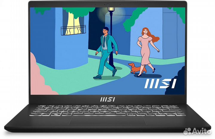 Ноутбук MSI Modern 14 C7M-250XRU 9S7-14JK12-250 14", IPS, AMD Ryzen 5 7530U 2ггц, 6-ядерный, 16гб DD