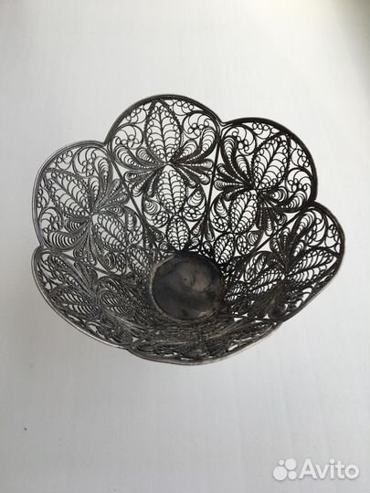 Конфетница мельхиор СССР