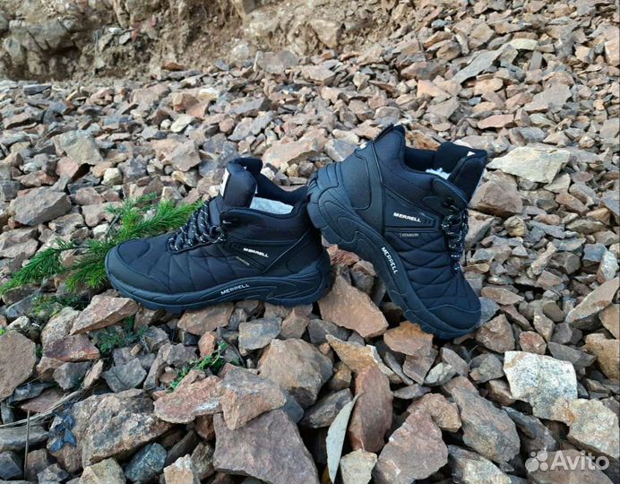 Зимние кроссовки Merrell натур шерсть артикул 83