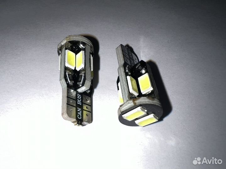 Светодиодные лампы 10SMD T10 W5W canbus511