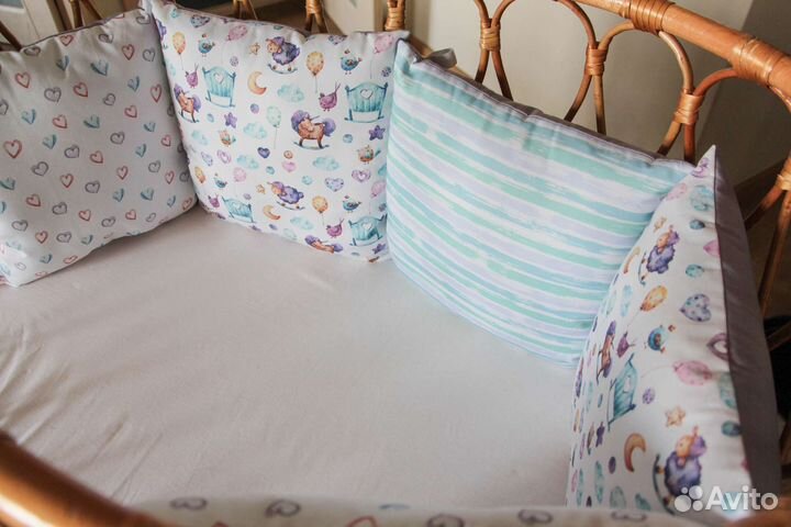 Бортики в кроватку новые