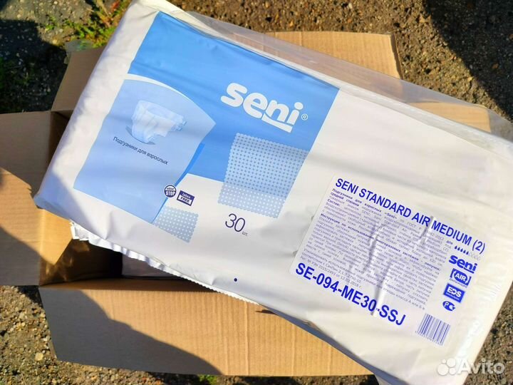 Памперсы для взрослых seni M 30шт