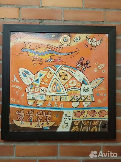 Постер на холсте в раме