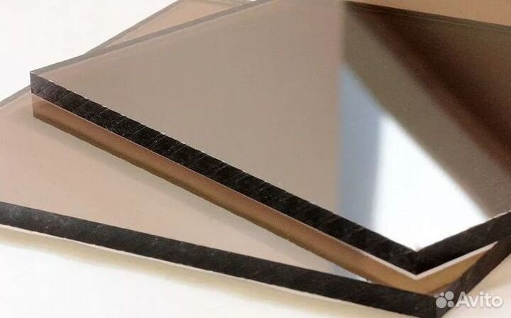 Монолитный поликарбонат 5 мм. коричневый