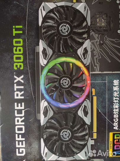 Видеокарта rtx 3060ti zotac 8gb Samsung