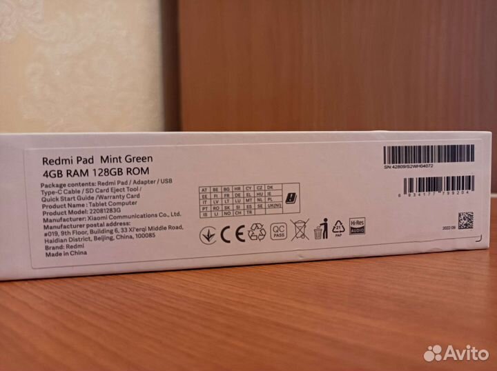 Планшет Xiaomi Redmi Pad, Global, 4/128 гб