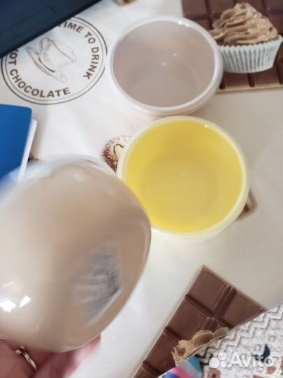 Контейнер пластиковый 0.2 л. Миска с крышкой