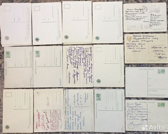 Окрытки СССР, цветы 50,60,70 годов