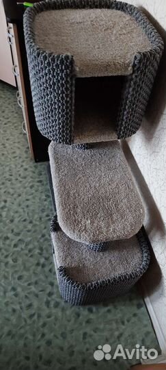 Когтеточка домик для кошки бу