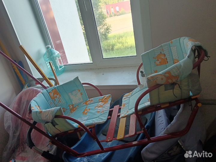 Детские санки для двоих