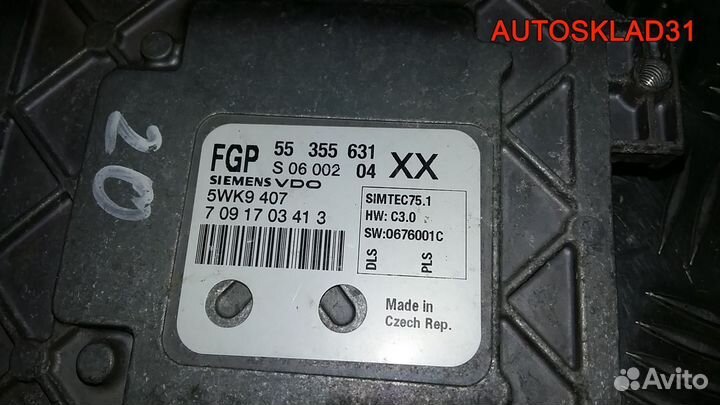 Блок Эбу Opel Vectra C 1.8 Z18XER 55355631 Бензин