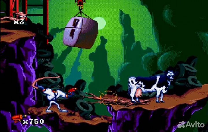 Картридж Sega earthworm JIM