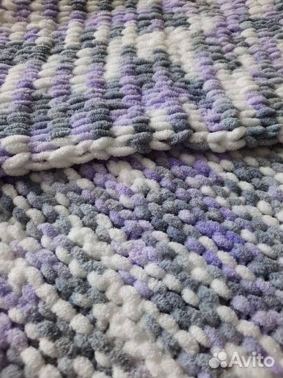 Вязаный плед детский