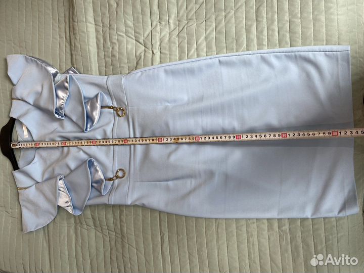 Платье голубго цвета нарядное летнее