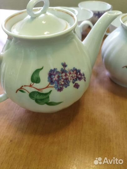 Чайный сервиз сирень дулево новый