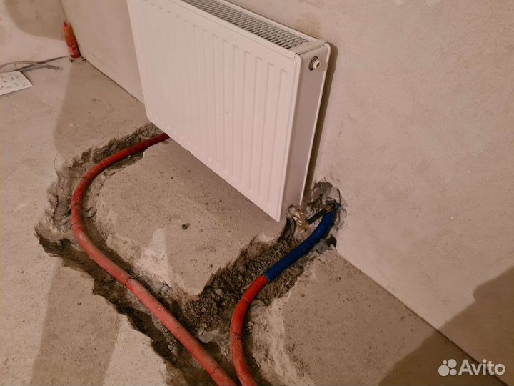 Монтаж отопления, тёплый пол под ключ