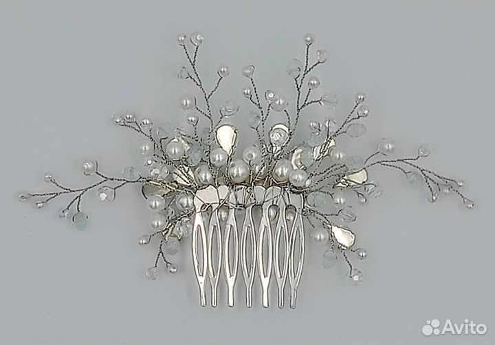 Свадебная заколка для волос, гребень на свадьбу