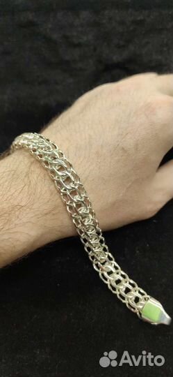 Серебряный браслет (питон, американка, итальянка)