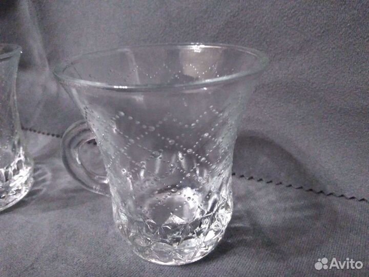 Прозрачные кофейные чашки