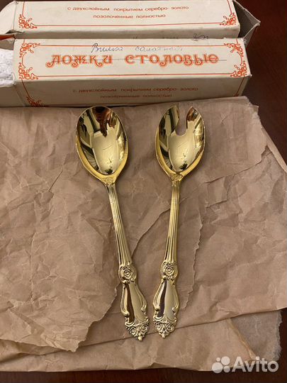 Столовые приборы ложки большие для гарнира/салата