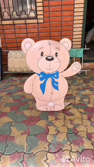 Декоративные мишки из картона большие