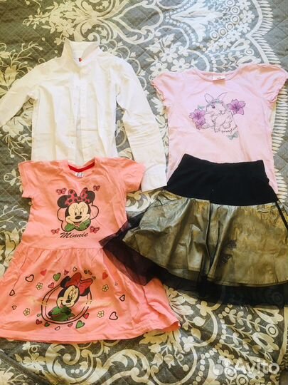 Вещи пакетом на девочку 122 128