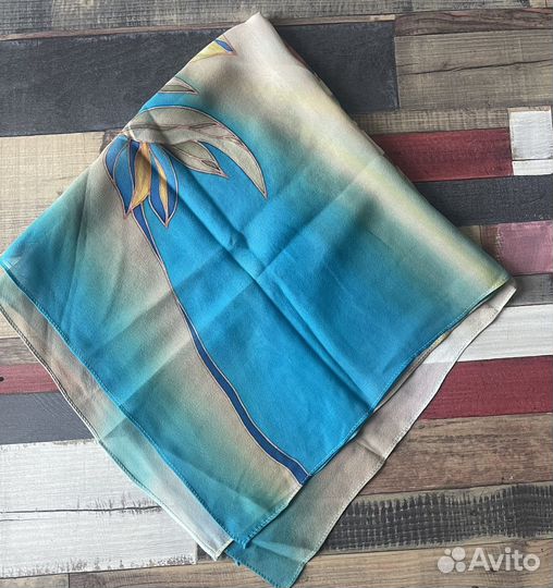 Платок винтаж шелк новый