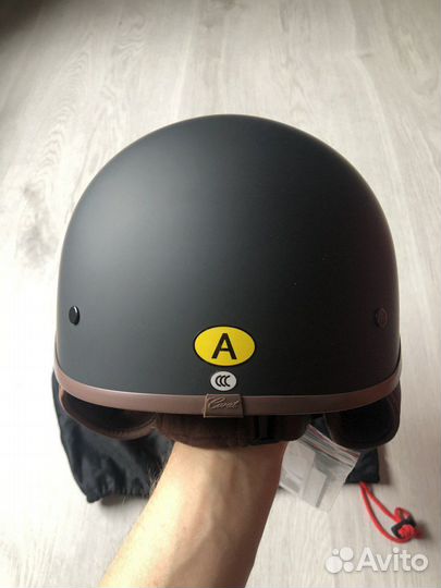 Мотошлем открытый новый XL чёрный матовый IBK