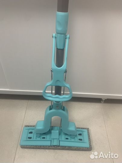 Швабра с бесконт. отжимом, телескопическая ручка