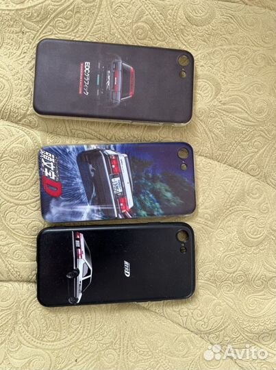 Чехол на iPhone 7 силиконовый 3 шт