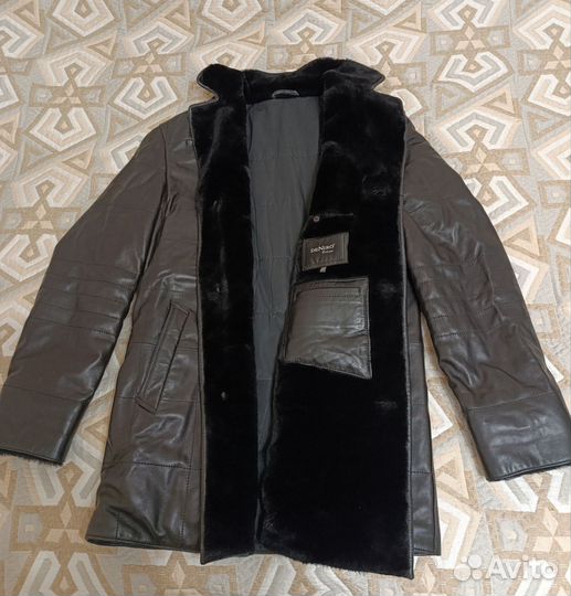 Кожаная дубленка мужская