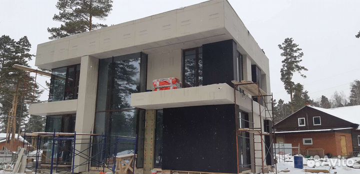 Монтаж фасадов, кровли