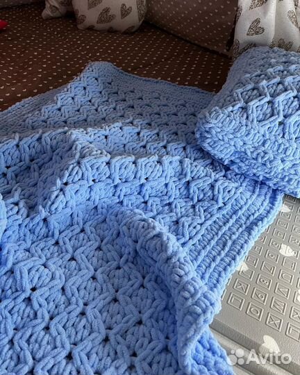 Комплект детский плед и подушки плюшевые