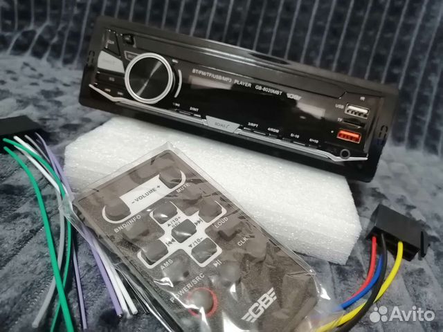 Авто магнитола 1din с Bluetooth, USB, Aux