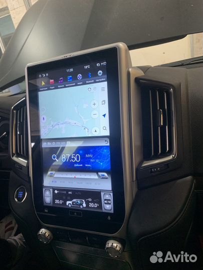 Магнитола tesla на toyota land cruiser 200