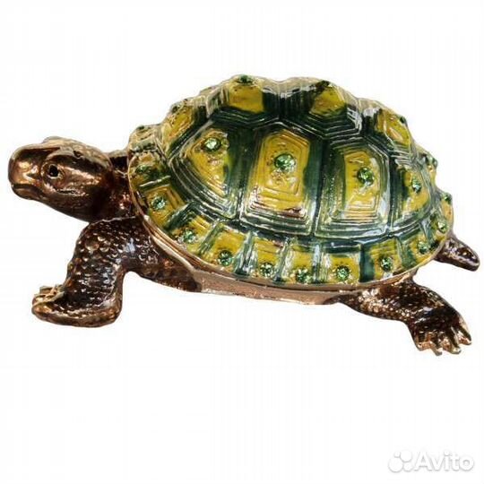 Шкатулка со стразами Черепаха